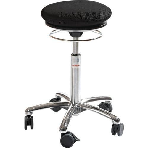 Ergonomische kruk met vulling Pilates Alu50 - Global Professional Seating