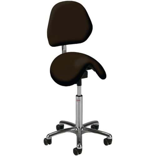 Ergonomische kruk met vulling Dalton Alu610-Global Stole