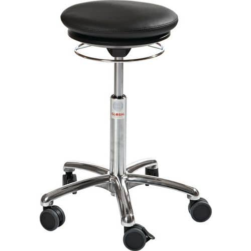 Ergonomische kruk met vulling Pilates Alu50 - Global Professional Seating