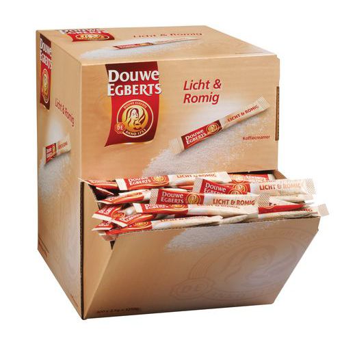 Dispenser met melkpoedersticks - Creamersticks Douwe Egberts