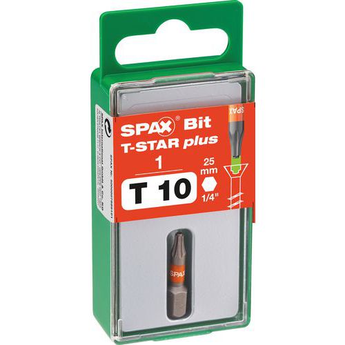 Schroevendraaierbit voor T-Star Plus T10 tot T40 (TX) schroeven - Spax