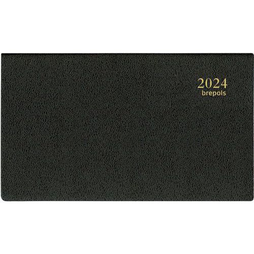 Agenda Omniplan weekindeling zwart - 16 x 10 cm - Jaar 2023