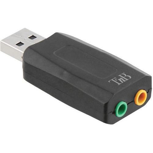 USB 5.1 naar audio adapter met dubbele jack - T'nB