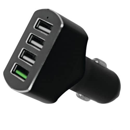 Autolader voor sigarettenaansteker 4 USB-A snelladen 50W - T'nB