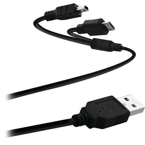 Kabel micro USB 2 in 1 - T'nB