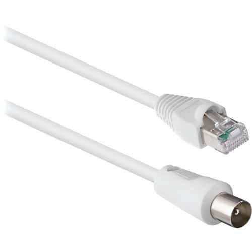 Netwerkkabel RJ45 mannelijk naar coaxiale kabel 9,5 mm - T'nB