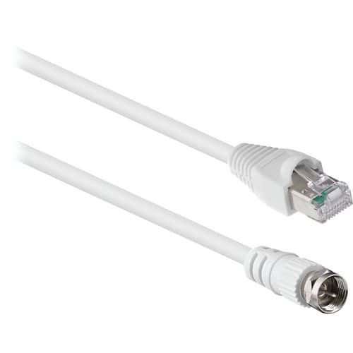 Netwerkkabel RJ45 mannelijk naar F-connector - T'nB