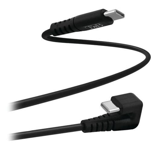 USB-C-kabel 180° haaks connector voor gaming - T'nB