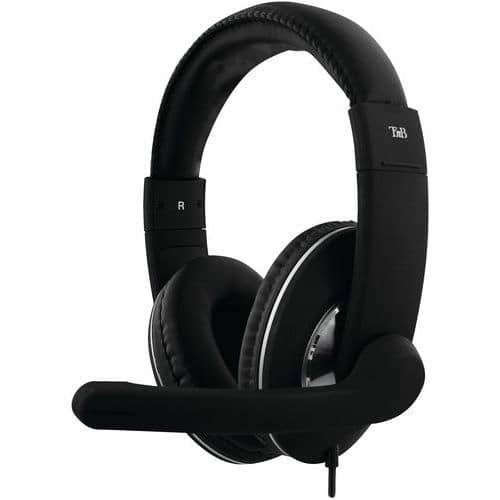 Headset met microfoon bedraad multimedia HS-500 - T'nB