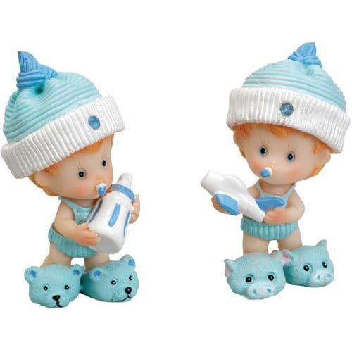 Geboorte- of doopfiguur - Baby met fles - Set van 6 - Matfer