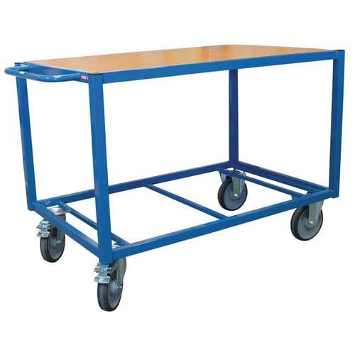 Plateauwagen hout - Wielen van TPE - Draagvermogen 500 kg - FIMM