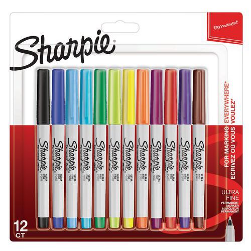 Permanente markeerstift Sharpie - Fijne punt - Diverse kleuren