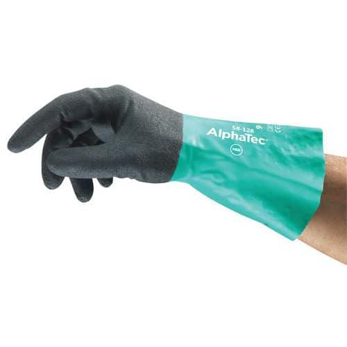 Ergonomische nitrilhandschoenen AlphaTec® 58-128 - Set van 144 - Ansell