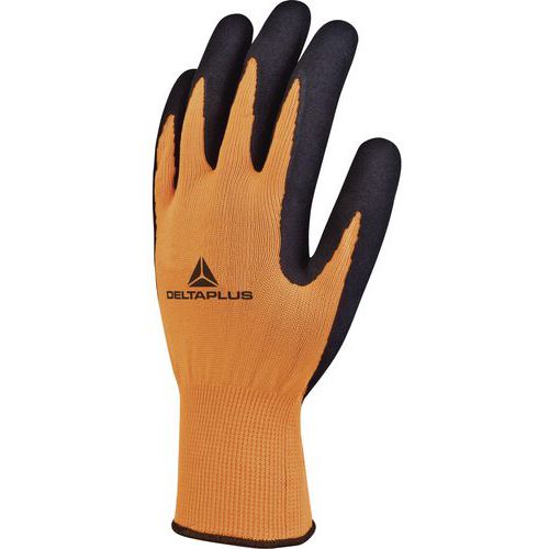 Handschoen gebreid polyester handpalm schuim latex-coating