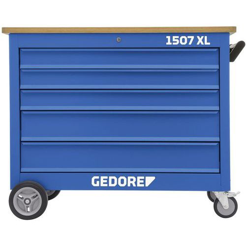 Verrijdbare werkbank met extra brede laden 1507XL - Gedore