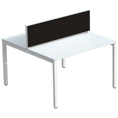 Tussenschot voor bureau Bench EasyOffice stof M1 - Meet By Paperflow