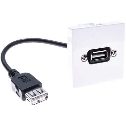 Wand aansluitpaneel USB A/A V-V 0.10M