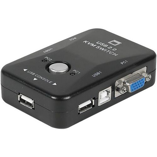 Switch kvm mini vga/usb 2 poorten