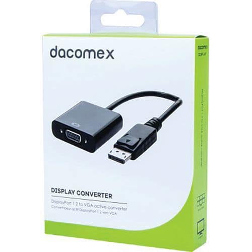 Actieve omvormer DisplayPort 1.2 naar VGA DACOMEX