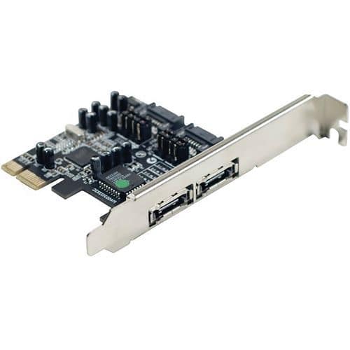 Kaart SATA II PCI-Express 2 kanalen 4 int./ext. poorten