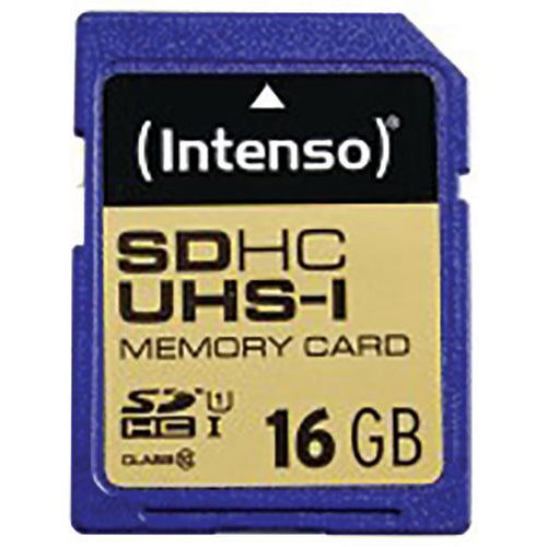 Kaart SDHC UHS-I 16 GB klasse 10 - INTENSO