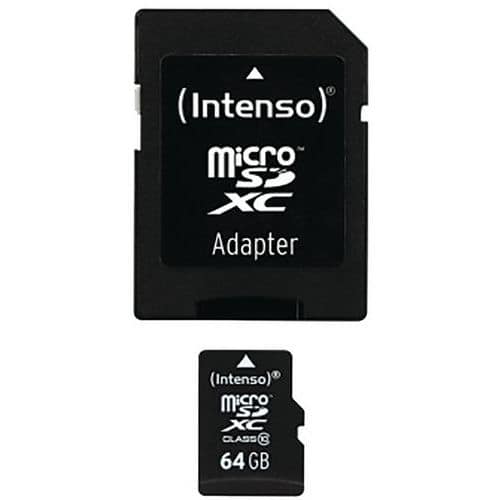 Kaart MicroSDXC 64 GB klasse 10 - INTENSO