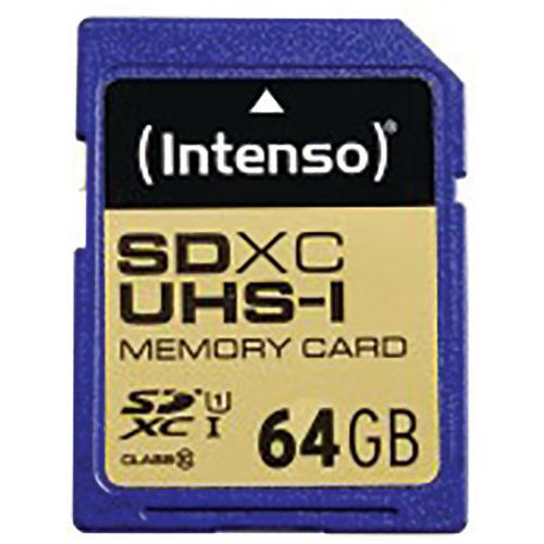 Kaart SDHC UHS-I 64 GB klasse 10 - INTENSO