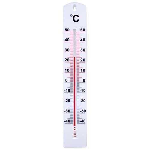 Thermometer voor binnen/buiten van kunststof - Velamp
