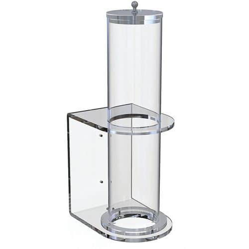 Bekerdispenser van plexiglas voor wandmontage - Matfer Flo