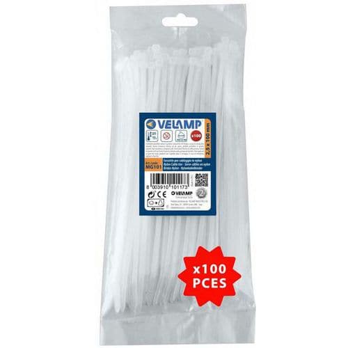 Witte nylon klemringen- Velamp