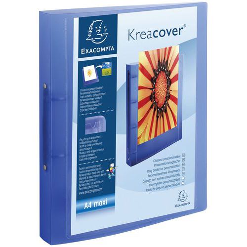 Ringmap Kreacover Chromaline PP 7/10de met 2 ring van 30mm A4 maxi