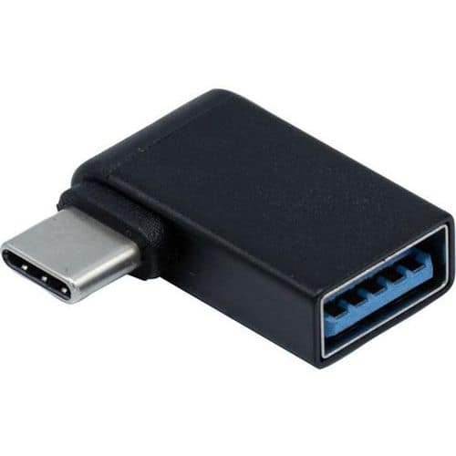 Gebogen adapter OTG USB-A 3.2 Gen1 5 Gbps vrouwelijk - Dacomex