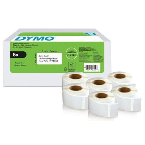 Zelfklevend retouretiket 6 rollen LabelWriter - Dymo®