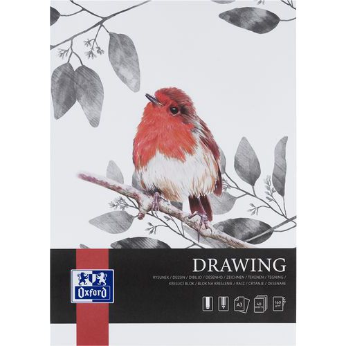 Tekenblok Drawing Art met rug A3 40 p. 160 g - Oxford