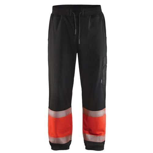 Sweatpants High Vis 1549 - zwart/rood