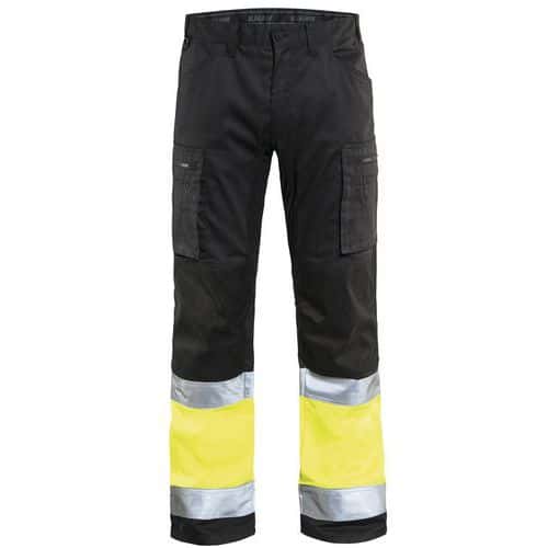 Werkbroek met Stretch High Vis 1551 - zwart/geel