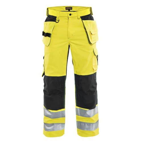 Werkbroek High Vis met ventilatie 1565 - geel/zwart