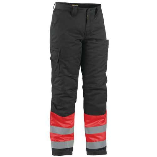 Winterwerkbroek High Vis 1862 - rood/zwart