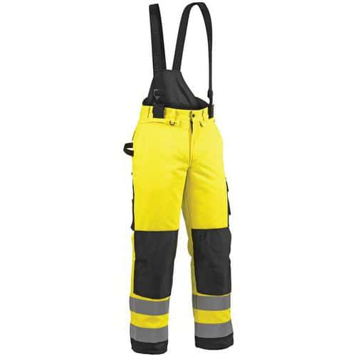 Winterwerkbroek High Vis 1885 - met sneeuwstopper - geel/zwart