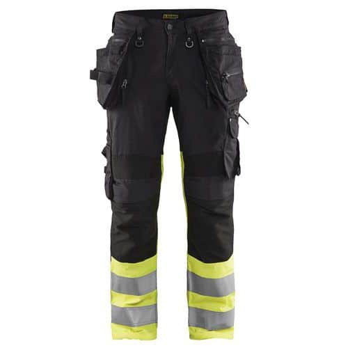 High Vis Werkbroek met stretch X1900 1994 - zwart/geel