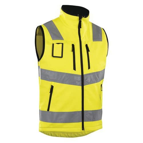 Softshell Vest High Vis 3049 - geel