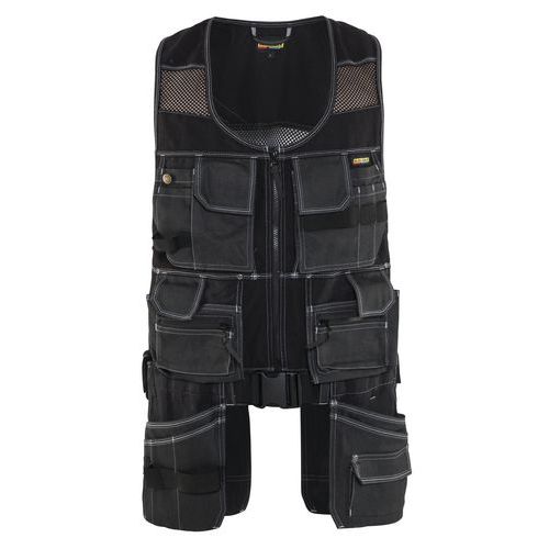 Werkvest X1900 3119 - multipockets - zwart