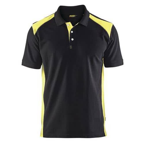 Poloshirt Piqué 3324 - kraag met knoopsluiting - High Vis geel