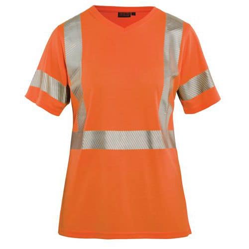 T-shirt Dames High Vis 3336 - ronde hals - oranje