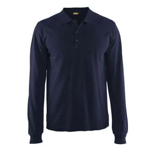 Polo lange mouwen marineblauw