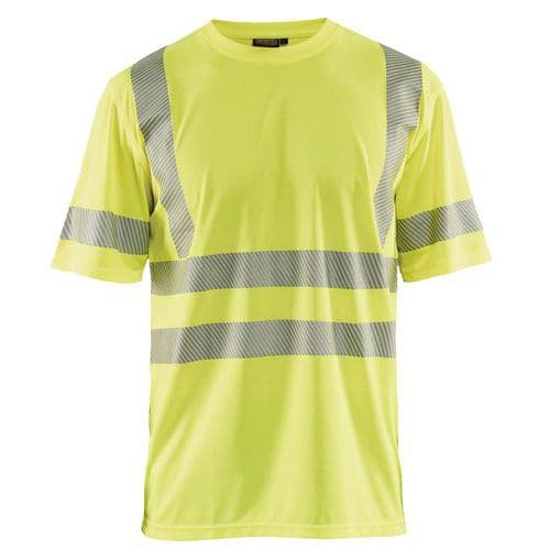 T-shirt High Vis UV korte mouw ronde hals 3420 - geel