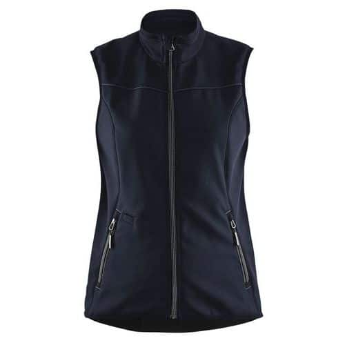 Bodywarmer Softshell Dames 3851 - donker marinblauw/zwart