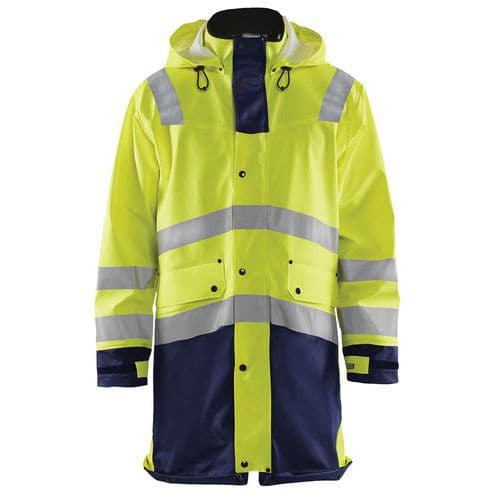 Regenjas High Vis LEVEL 2 4306 - geel/marineblauw