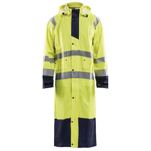 Regenjas High Vis LEVEL 1 4325 - geel/maineblauw