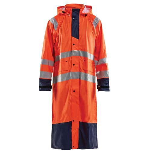 Regenjas High Vis LEVEL 1 4325 - oranje/marineblauw